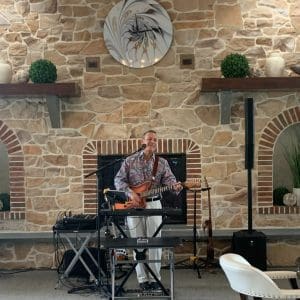 Guitarist playing tunes